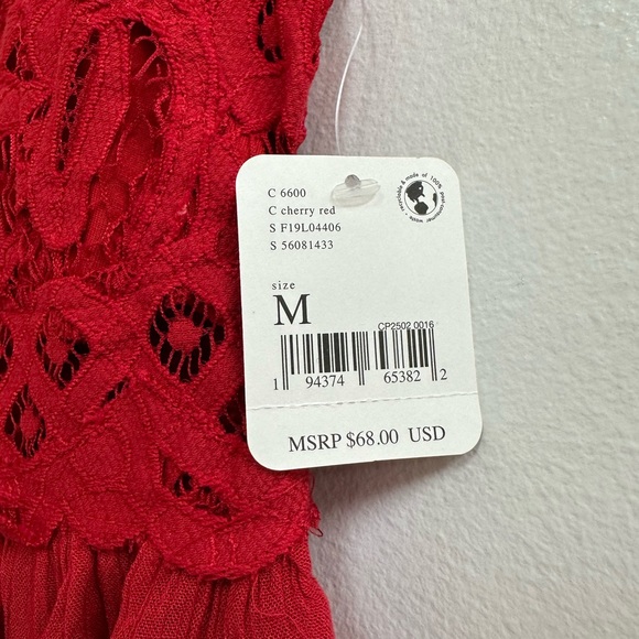 Free People Adella Cami in Cherry Red - Picture 6 of 8